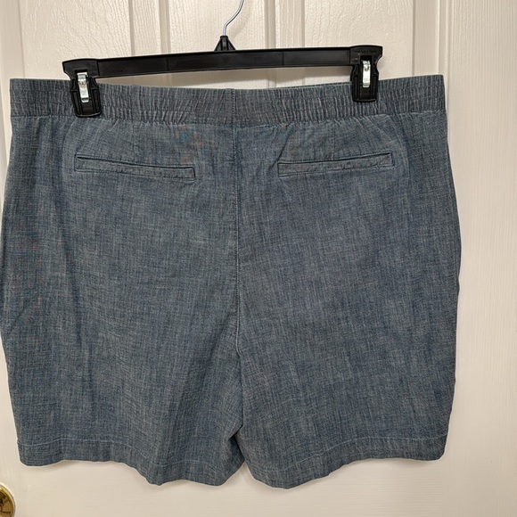 Elastic waist faux jean cotton shorts 18 Petite Mid Rise - Picture 4 of 7